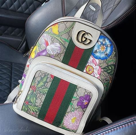 gucci floral backpack replica|gucci drawstring backpacks.